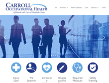Tablet Screenshot of carrolloccupationalhealth.com